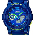 Casio Casio Baby-G BGA-185FS-2ADR  BGA-185FS-2ADR кварцевые женские часы синий циферблат, браслет пластик — вид спереди