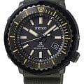 Seiko Seiko Prospex SNE543P1 - коллекция Solar SNE543P1 кварцевые мужские часы черный циферблат, браслет силикон — вид спереди