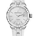 Maurice Lacroix Maurice Lacroix Aikon Automatic AI6008-SS000-130-2  AI6008-SS000-130-2 механические мужские часы белый циферблат, браслет каучук — вид спереди