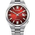 Citizen Citizen Tsuyosa NJ0150-56W  NJ0150-56W механические мужские часы  красный циферблат, браслет нержавеющая сталь — вид спереди