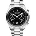 Hamilton Hamilton Khaki Aviation Pilot Pioneer Auto Chrono H76416135  H76416135 механические мужские часы черный циферблат, браслет нержавеющая сталь — вид спереди