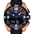 Tissot Tissot T-Touch Exper Solar Tour De France 2019 Special Edition T091.420.47.207.04 T Touch T0914204720704 кварцевые мужские часы  черный циферблат, браслет каучук — вид спереди