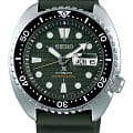 Seiko Seiko Prospex SRPE05K1  SRPE05K1 механические мужские часы зеленый циферблат, браслет каучук — вид спереди