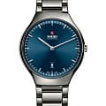 Rado Rado True Thinline Automatic R27088202 Automatic R27088202 механические мужские часы синий циферблат, браслет высокотехнологичная плазменная керамика — вид спереди