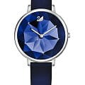 Swarovski Swarovski 5416006  5416006 кварцевые женские часы синий циферблат, браслет кожаный — вид спереди
