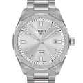 Tissot Tissot PRC 100 Solar Quartz 39mm T151.422.11.031.00 PRC 100 Solar T1514221103100 кварцевые мужские часы белый циферблат, браслет нержавеющая сталь — вид спереди