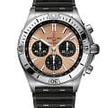 Breitling Breitling Chronomat B01 42 AB0134101K1S1  AB0134101K1S1 механические мужские часы оранжевый циферблат, браслет каучук — вид спереди
