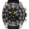 Tissot Tissot PRS 516 Extreme Automatic Chronograph T079.427.27.057.01 PRS 516 T0794272705701 механические мужские часы черный циферблат, браслет карбон + полимер — вид спереди