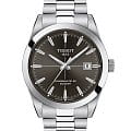 Tissot Tissot Gentleman Powermatic 80 Silicium T127.407.11.061.01 Gentleman T1274071106101 механические мужские часы черный циферблат, браслет нержавеющая сталь — вид спереди