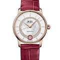 Mido Mido Baroncelli Lady Necklace M037.807.36.031.01  M0378073603101 механические женские часы перламутровый циферблат, браслет кожаный — вид спереди