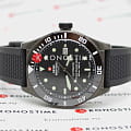Swiss Military by Chrono Swiss Military by Chrono Diver SMA34075.05 механические мужские часы часы, крупный план черный циферблат