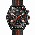 TAG Heuer TAG Heuer Carrera X Porsche Orange Racing CBN2A1M.FC6526  CBN2A1M.FC6526 механические мужские часы черный циферблат, браслет кожаный — вид спереди