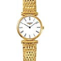 Longines La Grande Classique de Longines L4.209.2.11.8  L42092118 кварцевые женские часы белый циферблат, браслет нержавеющая сталь с pvd-покрытием — вид спереди