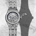 Maurice Lacroix Maurice Lacroix Aikon Urban Tribe Skeleton Limited Edition AI6007-SS009-030-1 механические мужские часы часы, крупный план серебристый циферблат