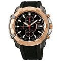 Orient Orient TD10001B (FTD10001B)  FTD10001B кварцевые мужские часы  черный циферблат, браслет 18-каратное желтое золото — вид спереди