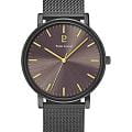 Pierre Lannier Pierre Lannier Essential 218F499  218F499 кварцевые мужские часы антрацитовый циферблат, браслет нержавеющая сталь с ip-покрытием — вид спереди