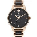 Beverly Hills Polo Club Beverly Hills Polo Club BP3349X.450  BP3349X.450 кварцевые женские часы черный циферблат, браслет сталь + ip + керамика — вид спереди
