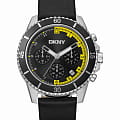 DKNY DKNY Central Park Sport DK1G072L0015  DK1G072L0015 кварцевые мужские часы черный циферблат, браслет кожаный — вид спереди