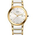 Rado Rado Centrix Diamonds R30528752  R30528752 кварцевые женские часы белый циферблат, браслет высокотехнологичная керамика + нержавеющая сталь с pvd покрытием — вид спереди