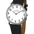 Jacques Lemans Jacques Lemans Classic 1-2004D  1-2004D кварцевые женские часы белый циферблат, браслет кожаный — вид спереди