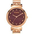 Versus Versace VSPEO1019  VSPEO1019 кварцевые женские часы красный циферблат, браслет сталь c pvd покрытием — вид спереди