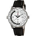 Swiss Military by Chrono Swiss Military by Chrono SM34007.04  SM34007.04  мужские часы белый циферблат, браслет кожаный — вид спереди