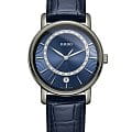 Rado Rado Diamaster Diamonds R14064725  R14064725 кварцевые женские часы синий циферблат, браслет кожаный — вид спереди