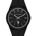 U.S. Polo Assn. U.S. Polo Assn. Yard USPA1110-02  USPA1110-02 кварцевые женские часы черный циферблат, браслет силикон — вид спереди