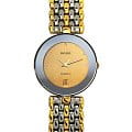 Rado Rado Florence R48793253  R48793253 кварцевые мужские часы желтый циферблат, браслет нержавеющая сталь с pvd-покрытием — вид спереди
