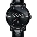 Rado Rado Diamaster Power Reserve R14137156 Automatic R14137156 механические мужские часы  черный циферблат, браслет кожаный — вид спереди