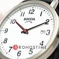 Boccia Titanium Boccia Titanium 3622-03 кварцевые мужские часы часы, крупный план белый циферблат