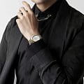Longines Longines Flagship L4.984.3.27.7, flagship швейцария мужские часы на браслете сталь c pvd покрытием боковой вид
