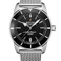 Breitling Breitling Superocean Heritage B20 Automatic 42 AB2010121B1A1  AB2010121B1A1 механические мужские часы черный циферблат, браслет нержавеющая сталь — вид спереди