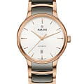 Rado Rado Centrix Automatic R30017012 Automatic R30017012 механические мужские часы белый циферблат, браслет высокотехнологичная керамика + нержавеющая сталь с pvd покрытием — вид спереди