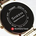 Casio Casio Sheen SHE-4539GM-9A  - задняя крышка металл сталь корпуса, япония часы